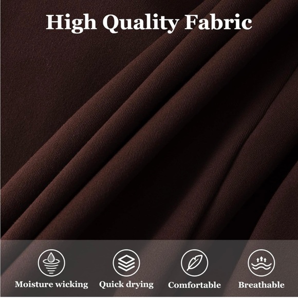 Chocolate Brown Compression Athleisure Set - Picture 4 of 6